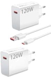 120 Watt Turbo Hızlı Şarj Aleti Seti Hızlı Şarj Adaptörü Beyaz