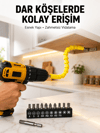 12’li Akrobat Bits Vidalama Seti Esnek Uç Çok Yönlü Kullanım Yeni Nesil