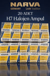 20 ADET NARVA 12V H7 55W FAR AMPULU