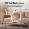 2000W Masaüstü Fanlı Isıtıcı - Akıllı Termostatlı, Kompakt ve Güvenli Taşınabilir Isıtıcı