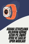 2025 Model Akıllı Saat Çift Kordon Ios Ve Android Arama Cevaplama Sesli Asistan