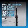 21V 4000mAh Li-ion Kablosuz Yıkama Tabancası (Siyah)