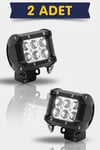 2'Lİ SIS LAMBA OFF ROAD PROJEKTOR 10-30V 6 LED CAKARLI BEYAZ