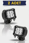2'Lİ SIS LAMBA OFF ROAD PROJEKTOR 10-30V 6 LED CAKARLI BEYAZ