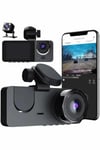 3 Kameralı 2 İnç 1080P Araç İçi Kamera Sürüş Kamerası CarPlay
