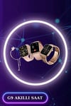 3 Kordonlu Dokunmatik Ekran Akıllı Saat ve 2.Nesil Kablosuz Bluetooth Kulaklık ANC/ENC