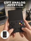 3.5 İnç IPS Ekran Retro Oyun Konsolu 64GB Dahili Hafıza Çift Analog Joystick Taşınabilir El Konsolu