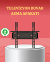 32-42 İnç TV Askı Aparatı Kolay Kurulum Düz ve Kompakt Tasarım