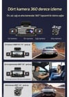 360° WiFi Quad Araç Kamerası