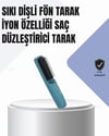 3D Dişli Saç Düzleştirici Tarak – USB Şarjlı Kompakt Tasarım
