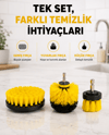 3’lü Matkap Temizlik Fırçası Seti – Banyo, Mutfak ve Araç Jantı İçin Etkili Yeni Nesil