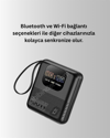 3'ü 1 Arada Akıllı Cihaz: Saat, Powerbank, Hoparlör – 10.000 mAh