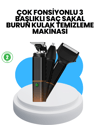 3’ü 1 Arada Erkek Bakım Makinesi – Paslanmaz Çelik Başlıklı Şarjlı Tıraş Seti