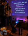 3ü 1 Arada Karaoke ve Projeksiyon Sistemi Çift Mikrofon Destekli