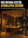 3x3 Metre Ağ LED ile Bahçenize Sıcak ve Şık Aydınlatma