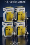 4 ADET NARVA 12V H4 43T 60W 55W FAR AMPULU
