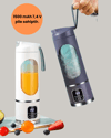 450 ml Taşınabilir Blender – Tip-C Şarjlı 12 Bıçaklı Meyve Sıkacağı
