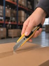 5 Adet Metal Falçata Seti Ergonomik Saplı Çelik Maket Bıçağı Koli Ambalaj PVC Kesici