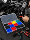 560 Parça Kablo İzolasyon Makaron Seti 12 Ölçü 5 Renk Heat Shrink Tube Organizer Kutulu