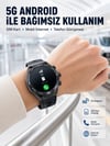 5G Android Akıllı Saat AMOLED Ekran SIM Kart Destekli Kameralı