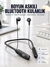 60 Saat Kablolu Boyun Askılı Dijital Göstergeli Bluetooth Kulaklığı Yeni Nesil