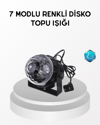 7 Renk Modlu Müzik Sensörlü Disko Topu – LED Işıklı Parti Aydınlatması