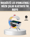7 Ses Efektli RGB Işıklı FM Destekli Kablosuz Şarjlı Bluetooth Hoparlör