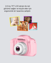 8 Megapiksel Mini Çocuk Kamerası HD Ekranlı Darbeye Dayanıklı ve Şarjlı
