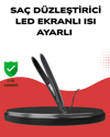A Kalite Orijinal 2025 Isı Ayarlı Titanyum Seramik Plakalı Profesyonel Saç Düzleştirici