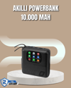 Akıllı Bildirim Ekranlı 10000 mAh Powerbank ve Aktivite Takip Cihazı