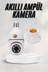Akıllı Kamera Wifi Kamera Duylu Ampul Görünümlü 360 Derece Dönebilen Ev Kamerası