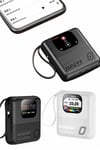 Akıllı Powerbank 10.000 MAH 4 Çıkışlı Taşınabilir Dijital Göstergeli