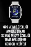 Akıllı Saat Android ve İOS Uyumlu NFC Ve GPS Özelliği Arama Cevaplayan