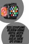 Akıllı Saat Çağrı Cevaplama Müzik Dinleme Plastik Kordon Mesaj Bildirimleri Yeni Seri