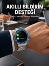 Akıllı Saat Çelik Kordonlu Amoled Ekran Android ve İOS Uyumlu Çağrı Cevaplayabilen Yeni Nesil