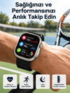 Akıllı Saat Çok Fonksiyonlu Unısex Sosyal Medya Girişli Bluetooth Bağlantılı