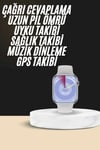 Akıllı Saat Kulaklık Hediyeli Uyku ve Sağlık Takibi Yapabilen Uzun Ömürlü