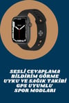 Akıllı Saat Tema Değiştirme Uyku ve Sağlık Takibi Sesli Asistan Bildirim Görme