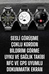 Akıllı Saat Titreşimli Pusula Nabız ve Tansiyon Ölçer NFC Uyumlu