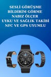 Akıllı Saat ve Kulaklık Seti Dokunmatik Ekran 5.0 Bluetooth Bağlantılı Sesli Görüşme