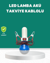 Aküden Çalışan 12V LED Ampul Taşınabilir Kullanım