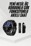 Amoled Ekran Metal Deri Silikon Kordonlu Uyku ve Sağlık Takibi