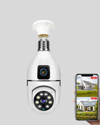 Ampul Tipi WiFi Kamera 2MP Lensli Full HD Görüntü ve Akıllı Hareket Algılama (Kopya)
