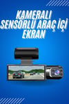 Araç İçi Full Hd Kamera Ön ve Arka Kameralı Ekranlı Araç Kamerası
