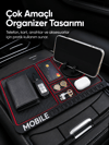 Araç İçi Kaydırmaz Organizer Mat Telefon Standlı Çok Amaçlı Konsol Düzenleyici