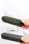 Araç İçi Numaratör Numaralık Torpido Üstü Açılır Kapanır Telefon Numarası Bırakma