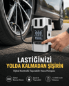 Araç Lastik Şişirme Pompası ve Akü Takviye Powerbank Bir Arada Yeni Nesil