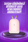 Aromaterapi Hava Nemlendirici Dekoratif USB Şarjlı Tavşan Nemlendirici