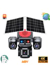 Avenir 4K Ultra HD Solar Güvenlik Kamerası (3 Lensli, eSIM, AOV)