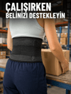 Ayarlanabilir Bel Korsesi Elastik Destek Bantlı Çalışma ve Günlük Kullanım
